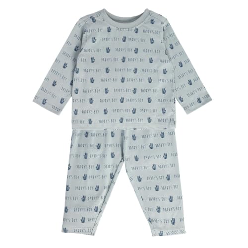 Image of miniklub Baby Round Neck Long Sleeve Full Length Knitted Cotton Clothing Set, Pack of 2 (Grey Color)