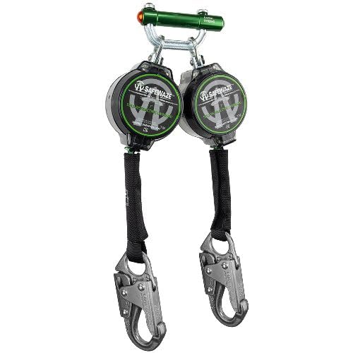 Safewaze 018-5024 7' Web Retractable, Dual Leg w/Steel Snap