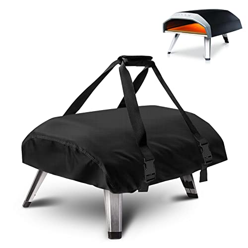 Kovshuiwe Abdeckung/Carry Cover for Ooni Koda 12 Gas Pizza Oven, Outdoor Pizza Oven, Waterproof 600D Oxford Fabric, Pizza Oven Cover Accessories (25.2'x16.5'x6.7')
