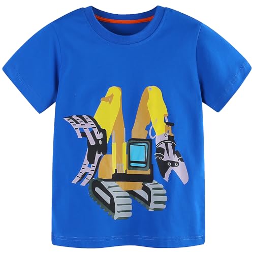 Image of AIWUHE Toddler T Shirts Cotton Summer Tshirts Boys Girls Short Sleeve Tee Tops Casual Graphic Clothes Crew Neck Shirts 2-6Y