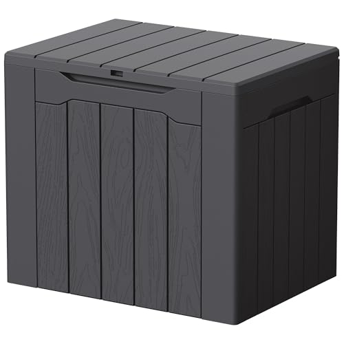 Image of Devoko 29 Gallon Deck Box, Waterproof Resin Outdoor Storage Box
