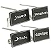 The Original MantleClip Stocking Holder with CHALKBOARD Icons, Silver 4-pack