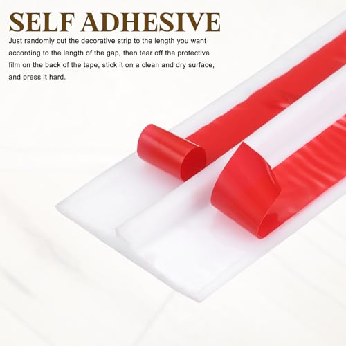 Bande de transition en T PVC blanc 5m x 4cm pour joints de sol - 5