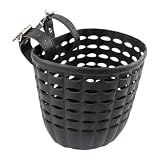 【Capacité】 : Dimensions totales 17,5 cm x 13,5 cm x 15 cm, suffisamment spacieuse pour et transporter facilement divers objets. Ce panier de vélo peut contenir des sacs, des courses, des livres, des jouets et des bouteilles d'eau.