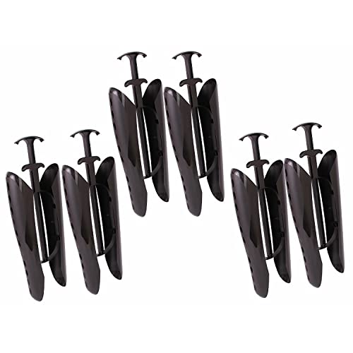Delfa 3 Paar Stiefelspanner Stiefelformer Stiefelweiter Stiefelschaftformer, Schwarz, Länge 35 cm, für Langschaftstiefel Cover
