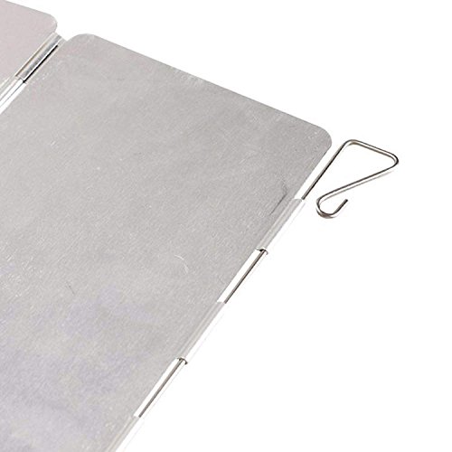 Wealers Camp Stove Windscreen Foldable Lightweight, Folding Heat Shield For Hiking, Camping, Backpacking, Outdoor Cooking | Gas, Propane, And Butane Canister #TOP3