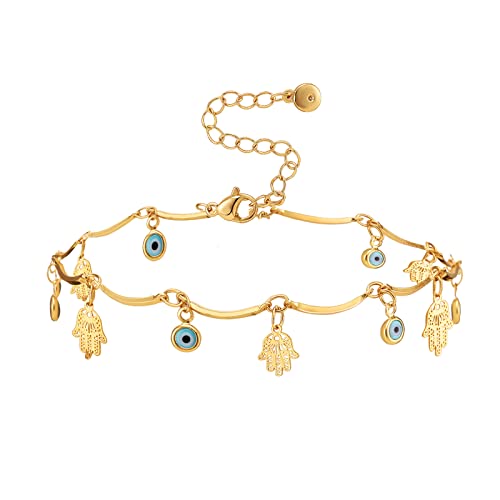 Yumikoo 18k Gold Plated Anklet Ankle Bracelets for Women