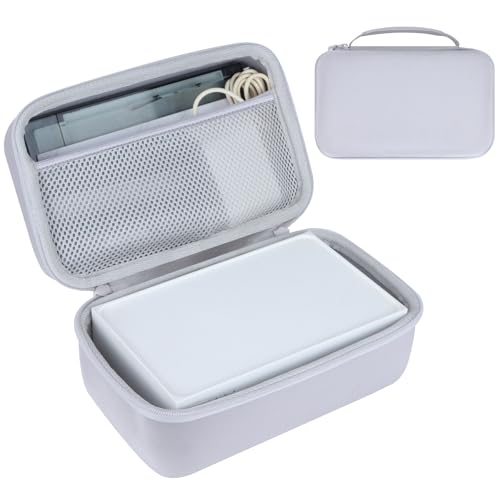 RIYADAone Hartschalen Schutzhülle Tasche Geeignet für Liene Amber M100/M200 Farbsublimation Sofortbilddrucker und Handy Fotodrucker (Weiß)