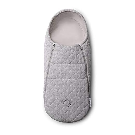 Saco de recién nacido Bugaboo, Melange gris claro, Adecuado desde el nacimiento hasta los 6 meses