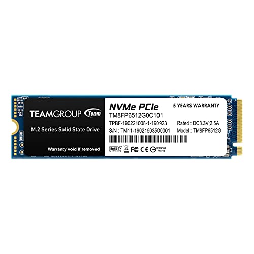 Limited Discount TEAMGROUP MP33 512GB SLC Cache 3D NAND TLC NVMe 1.3 PCIe Gen3x4 M.2 2280 Internal Solid State Drive SSD (Read/Write Speed up to 1,700/1,400 MB/s) Compatible with Laptop & PC Desktop TM8FP6512G0C101