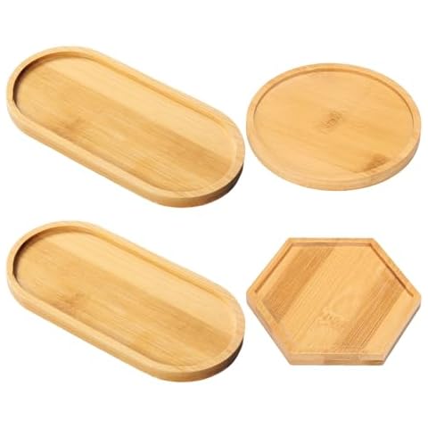 Lot de 4 plateaux en bois ZBHDEYG Cover