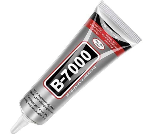 B7000 Glue for Fabric, Mobile Phones, Artificial Crystal Crafts, Jewelry, Beads, Clothes, Shoes, Screen Repair, Metal, Stone, Glass, Cyanoacrylate Adhesive | 50ml 1.68oz