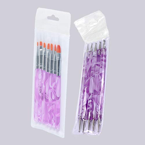 Nail Art Pinsel set, Jicyor2 Sätze Fashion Praktisch Profi Nailart Werkzeug Supplies Doppelseitiger Dotting Pen Acryl… – Bild 8
