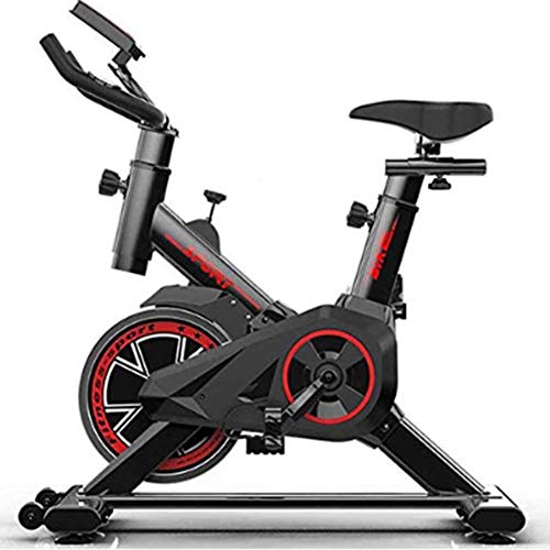 GWSPORT Bicicleta Indoor Space Freno Magnético, Transmisión por Correa Poli V De Caucho, Pantalla LCD, Resistencia Variable, Altura Ajustable, Indoor, Carga máxima 120 kg