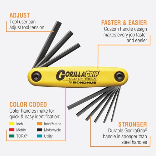 Image of Bondhus BDH12589HF9 GorillaGrip Fold-Up Tool, (1 per Pack)