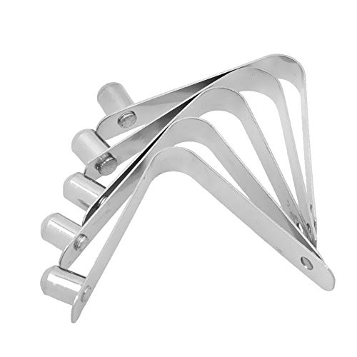 GeKLok Lot de 5 pinces à ressort pour kayak - 6 mm - Bouton pression - Pour pagaie - En acier inoxydable - Image 5