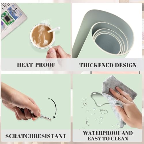 Image of Dry Erase Desk Mat, Erasable Writing White Board for Making Plans | Waterproof Desk Pad, Non-Slip Large Desktop Protector for Office, Home, School 31 inchx13 inch
