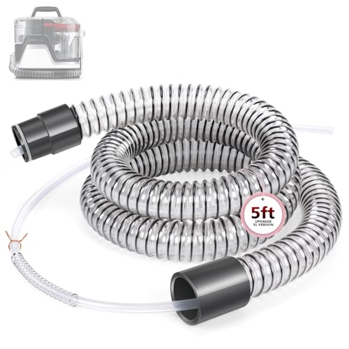 Upgrade XL Version Extension Hose Attachment Compatible with Hoover Clean Slate & Spotless Carpet Cleaner FH15000V, FH11300, FH14000, FH14000V, BH14000V, 60 Inch Carpet Cleaner Tube Replacement Parts