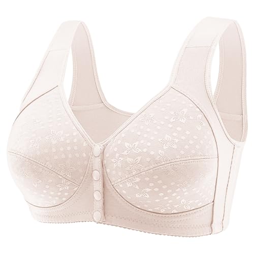 Soporte de garganta push up acolchado para diario, deporte, yoga, con tirantes ajustables sin marco con correas de espagueti sin almohadillas y sin armaduras, soporte para garganta, 5 caqui, 48