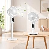 【ＮＥＸＴｅ ＰＬＵＳ】 サーキュレーター 扇風機「節電対策& 360度首振り」リビング扇風機 パワフル送風 3段階風量調節 4つモード サーキュレーター 静音 リモコン付き 省エネ せんぷうき 高さ調整可能 タイマー 換気 空気循環 部屋干し 梅雨 除湿 衣類乾燥 組立簡単 暑さ対策（ホワイト）