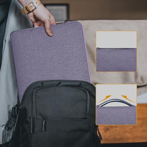Image of 14 Inch Laptop Sleeve Case for HP Chromebook /Stream /Pavilion Plus 14, Lenovo IdeaPad, ASUS Vivobook Go, Dell Latitude Computer Bag, Ultra Violet