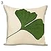 Produktbild JoyRolly 45x45cm Green Leaf Square Throw Kissenbezug Kissenbezug Schlafsofa Auto Dekor 3#