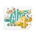 August Month Season Illustration Cleaning Cloth Screen Cleaner 2pcs Suede Fabric