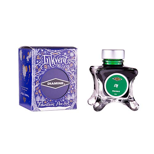 Diamine Encre pour Stylo Plume Elf 50ml Inkvent Blue Edition pour écriture quotidienne