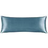 BEDELITE Satin Body Pillow Cover, Super Soft and Cooling Body Pillow Pillowcase for Hair and Skin, Breathable Silky Full Long Pillowcase Cover(20