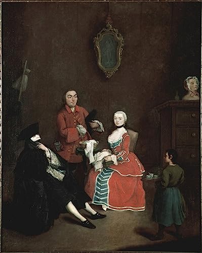 Peinture Abstraite le Masque Pietro Longhi Poster Mural Chambre 60x90cm
