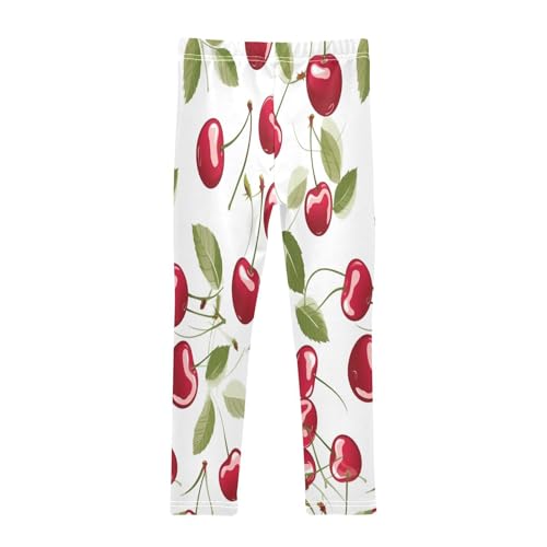 Bolaz Toddler Girls Leggings Printed Yoga Pants Leggings Cherry Three for Kids2