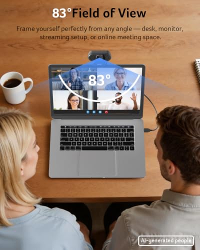 Acer A610 1080p Webcam for PC with Microphones Computer Camera for Meeting - image 6