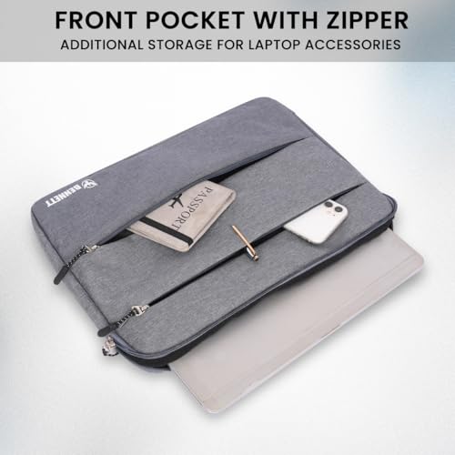 KBBRD Bennett Khadi + Polyester Drax Laptops Bag Sleeve Case Cover Pouch for 15.6 Inches 39Cm Laptop... - Image 2