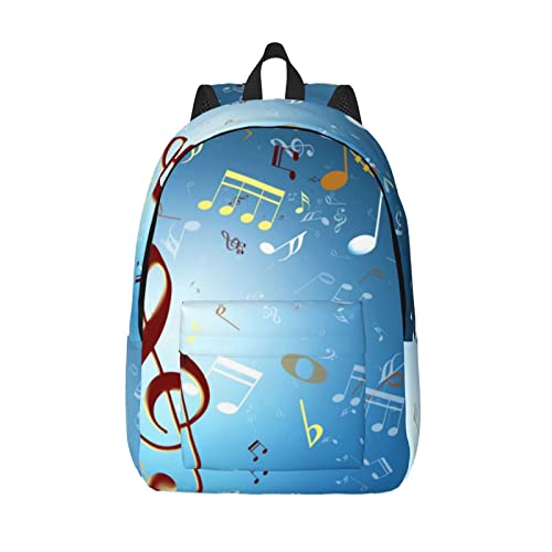 Sac d'école mixte ALLOCS Note sac à dos de travail en toile Noir