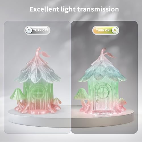 Image of iSANMATE PETG Filament 1.75mm, Transparent Gillter 3D Printer Filament, Vivid Clear Rainbow PETG, Dimensional Accuracy ±0.02mm, 1kg Spool-Strawberry Sweetie