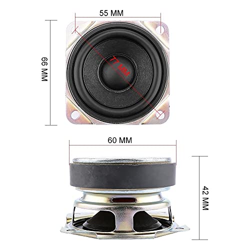 Mini altavoces de 2.5 pulgadas para cine en casa y proyectos electrónicos caseros 4
