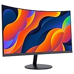 KOORUI 24-Inch Curved Computer Monitor- Full HD 1080P 100Hz Gaming Monitor 1500R LCD Monitor HDMI VGA, Tilt Adjustment, Eye Care, Black 24N5CA