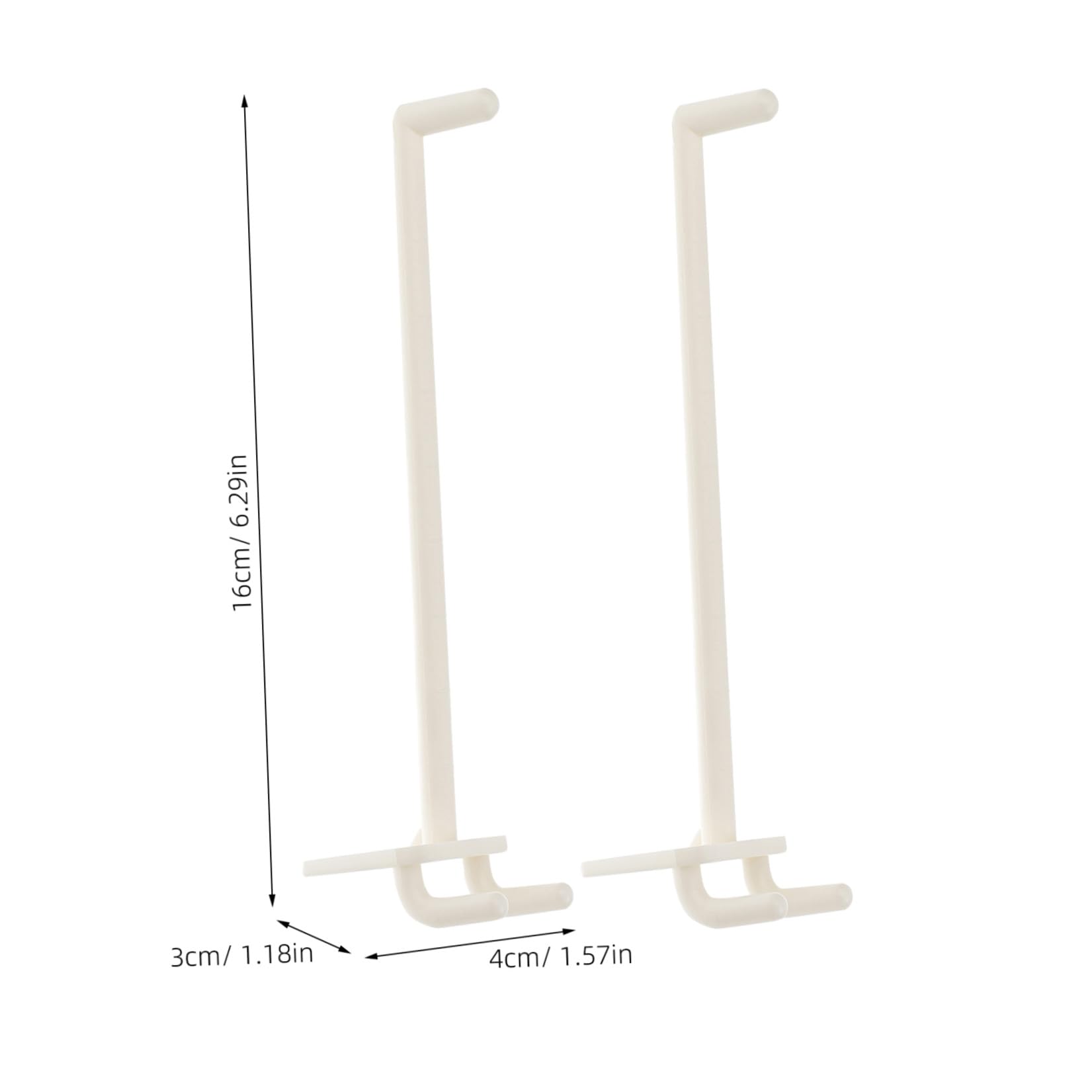 Ganci per Pannello Distanza 2cm 100 Pezzi Forato in ABS Ganci Professionali Organizzazione Utensili Pratica e Resistente per Officina e Esposizione Muro
