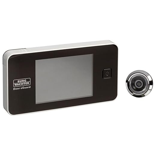 Mirilla Electrónico 8100 En Oferta Burg-Wächter Mirilla Digital Door Eguard, Mirilla Electrónica Con Cámara Y Monitor, Sin Visión Nocturna, Grosor De Puerta 38-110 Mm, Pantalla 3,2&Quot;, Dg 8100, Negro/Blanco