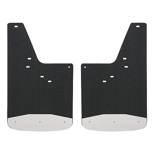 LUVERNE 251440 Front or Rear 12-Inch x 20-Inch Textured Rubber Mud Guards, Select Chevrolet Silverado, GMC Sierra 1500, 2500, 3500 HD, Black