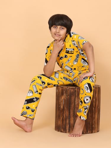 Image of Ninos Dreams Boys Cotton Coord Set /Boys Night Suit /Boys Loungewear /Boys Night Dress