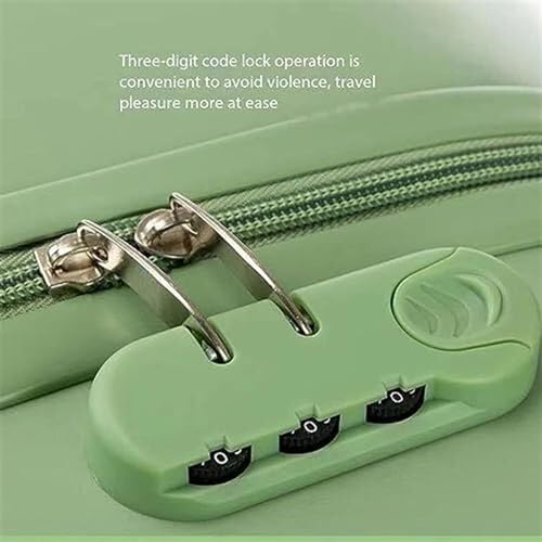 Luggage Travel Gear 18" Suitcases with 4 Wheels PVC Durable Hardside Luggage Bag for Travel Suitcase(D)2