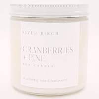 Vista 46 de River Birch Candles - Vela perfumada de almendra + miel, velas de soja de alta calidad, totalmente naturales, no tóxicas, 8.5 onzas, 40 horas