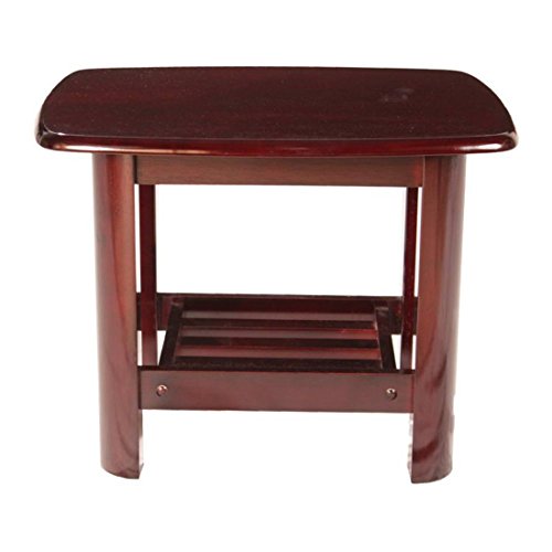 Image of Woodness Venus Solid Wood Coffee Table (Matte, Mahogany)