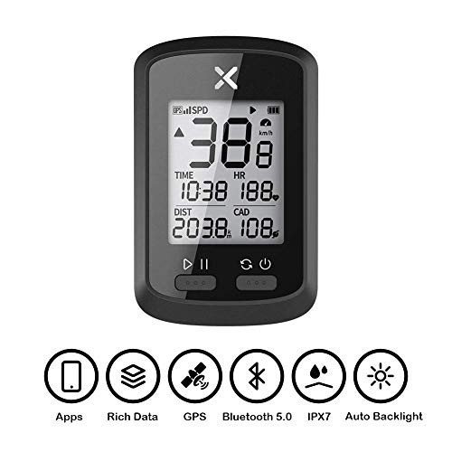 Bike Computer Wireless GPS Speedometer Waterproof Road Bike Bicycle Bluetooth ANT+ with Cycling Computers - Thumbnail 3