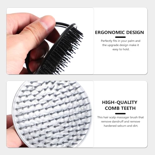 Peigne de lavage manuel pour cuir chevelu et grattoir de massage corps - 2