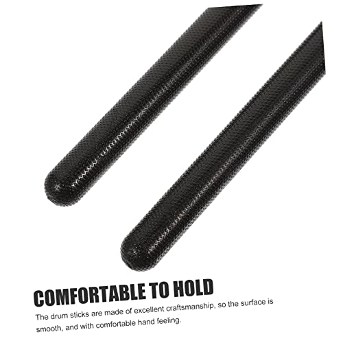 3 pares de baquetas de nylon para batería color negro miniatura 7