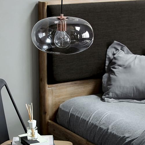 Eclairage de Plafond Verre Propre Lustre Industriel E27 - 4