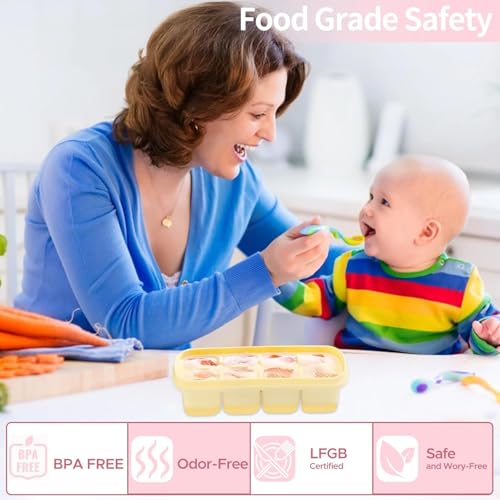 Image of Pack of 3 NEXVEU Silicon ICE Cube Tray with LID, 24 Big Cavity, Flexible, Easy Release, LFGB Certified Ice Mold Dishwasher Safe, Durable & Reusable Ice Maker Mold for All Types of Drinks & Water
