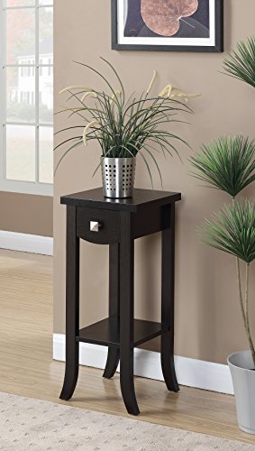 Convenience Concepts Newport Prism Medium Plant Stand, Espresso #TOP1